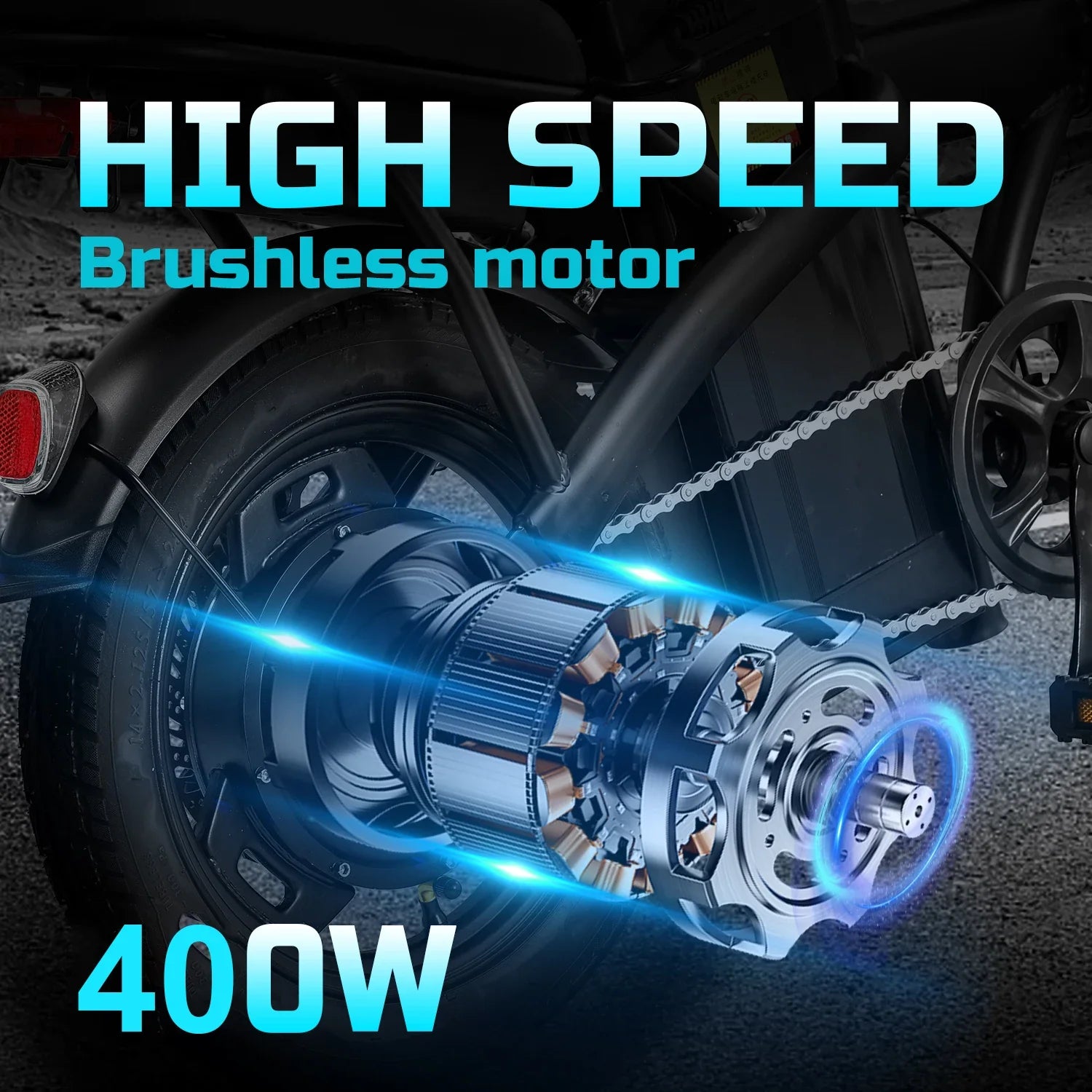 14-Inch (35 cm) Folding Electric Bike — 48V Removable Battery, 400W Motor, 20 MPH (32 km/h), 19–37 Mile (31–60 km) Range