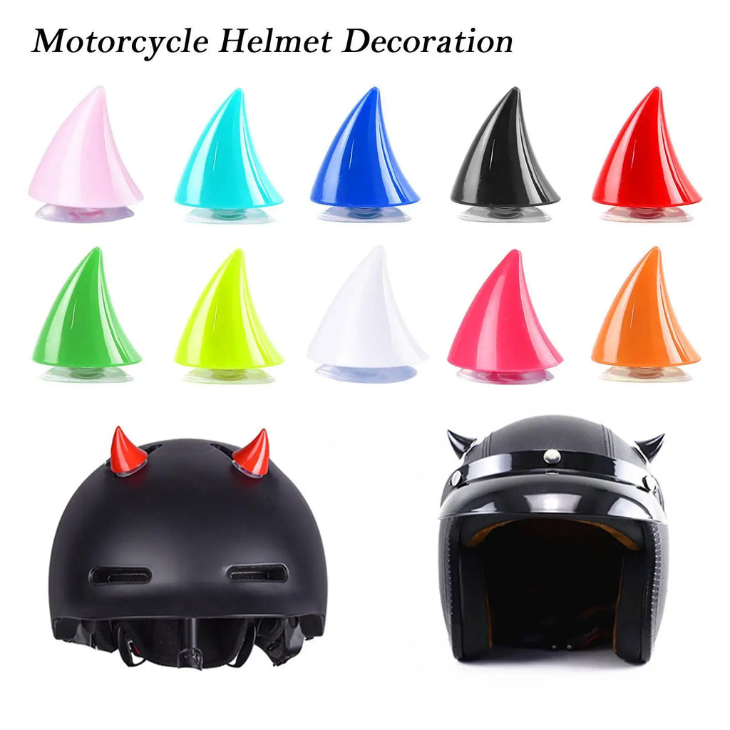 Devil Horn Helmet Sticker – Removable Helmet Horns for Motorcycle, Motocross, Off-Road, Full-Face & Electric Bike Helmets